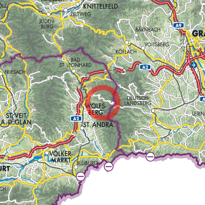 Landkarte Frantschach-Sankt Gertraud