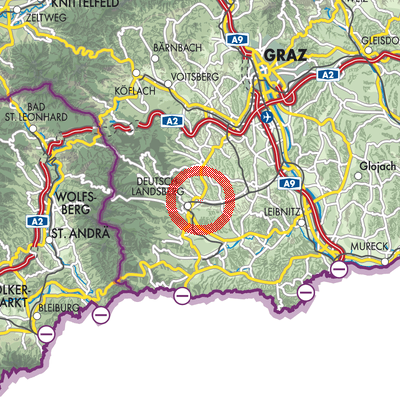 Landkarte Frauental an der Laßnitz