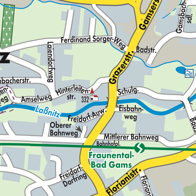 Stadtplan Frauental an der Laßnitz