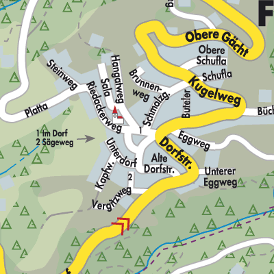 Stadtplan Fraxern