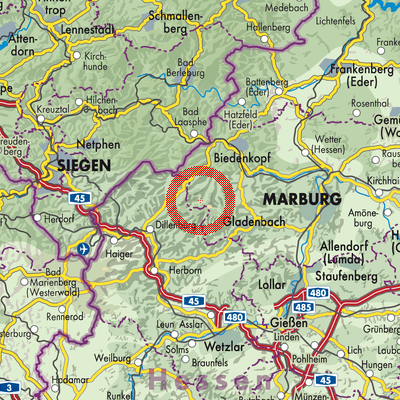 Landkarte Frechenhausen
