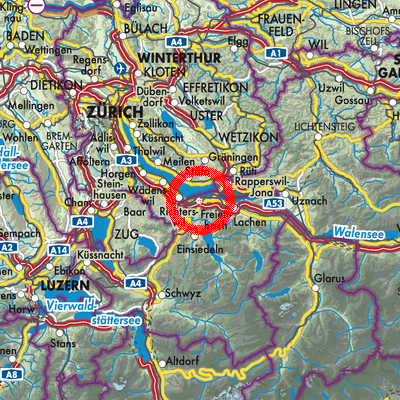 Landkarte Freienbach