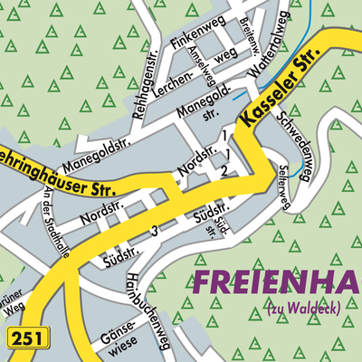 Stadtplan Freienhagen