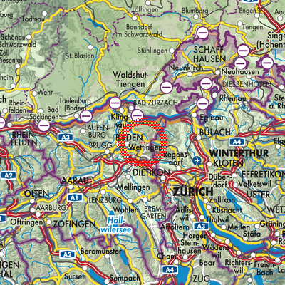 Landkarte Freienwil