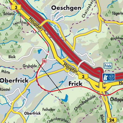 Frick - Stadtpläne und Landkarten