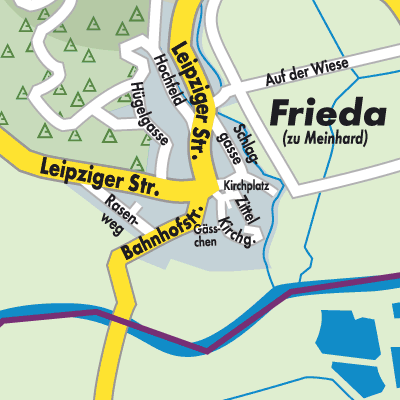 Stadtplan Frieda