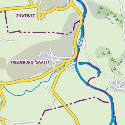 Übersichtsplan Friedeburg (Saale)