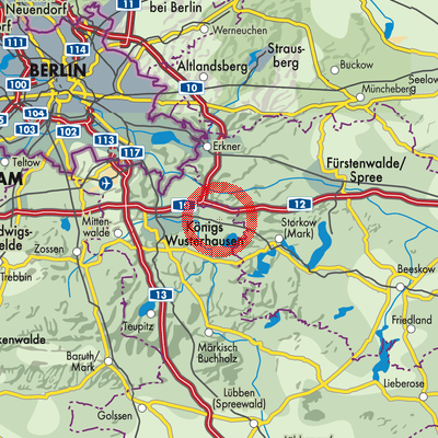 Landkarte Friedersdorf