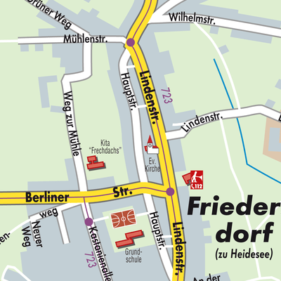 Stadtplan Friedersdorf