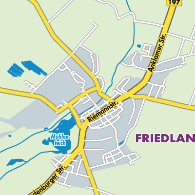 Übersichtsplan Friedland