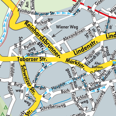 Stadtplan Friedrichroda