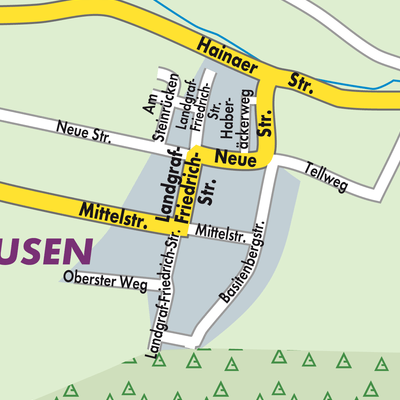 Stadtplan Friedrichshausen