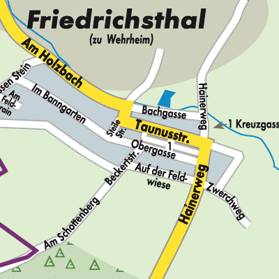 Stadtplan Friedrichsthal