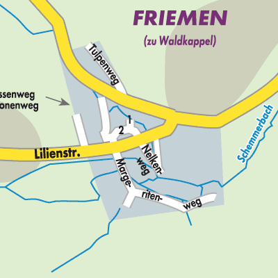 Stadtplan Friemen