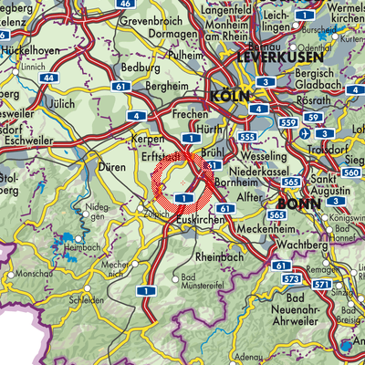 Landkarte Friesheim