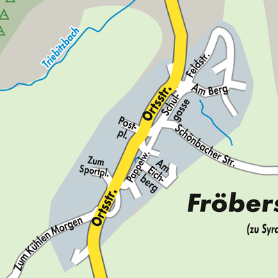 Stadtplan Fröbersgrün