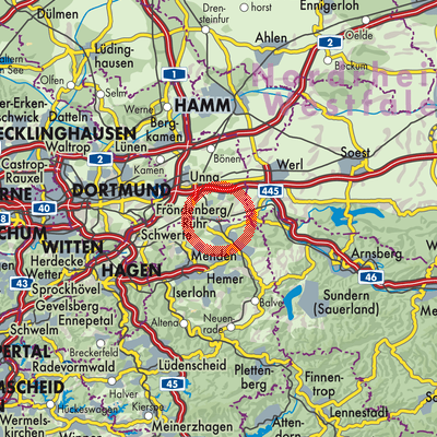 Landkarte Fröndenberg/Ruhr