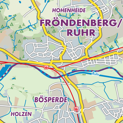 Übersichtsplan Fröndenberg/Ruhr