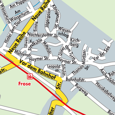 Stadtplan Frose