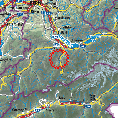 Landkarte Frutigen