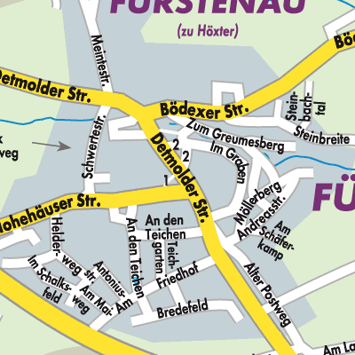 Stadtplan Fürstenau