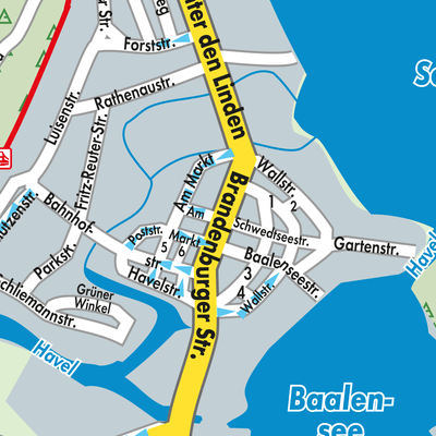 Stadtplan Fürstenberg/Havel