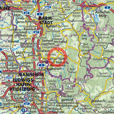 Landkarte Fürth