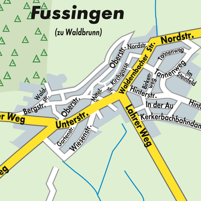 Stadtplan Fussingen