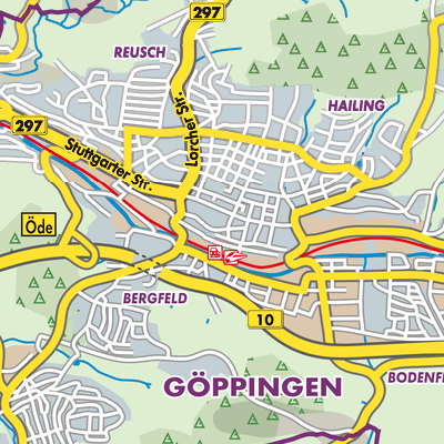 Göppingen - Stadtpläne und Landkarten