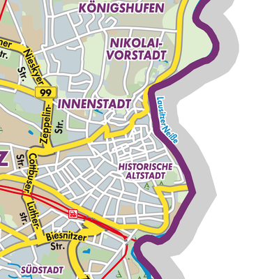 Görlitz - Stadtpläne und Landkarten