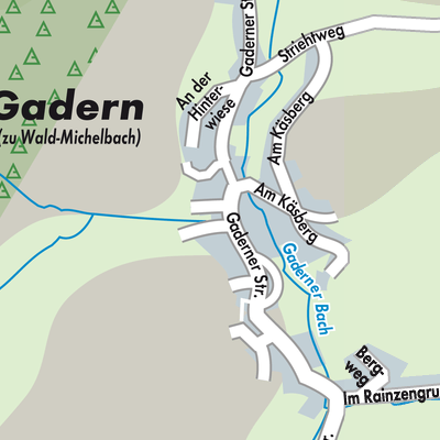 Stadtplan Gadern