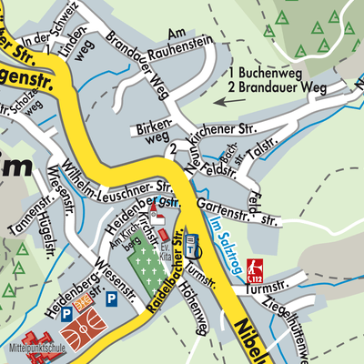 Stadtplan Gadernheim