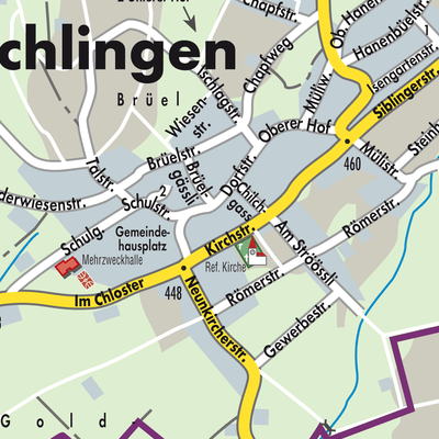Stadtplan Gächlingen