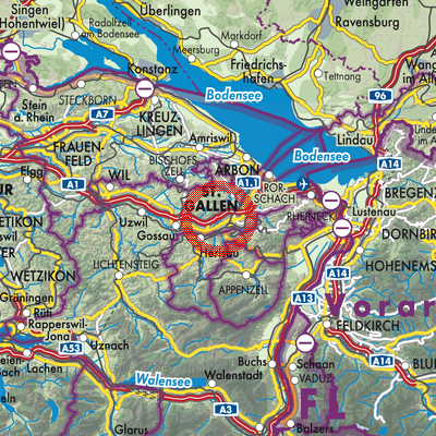 Landkarte Gaiserwald