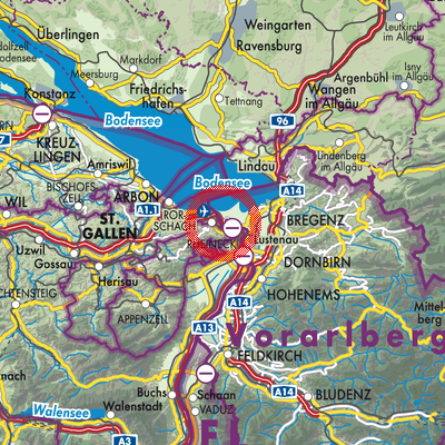Landkarte Gaißau