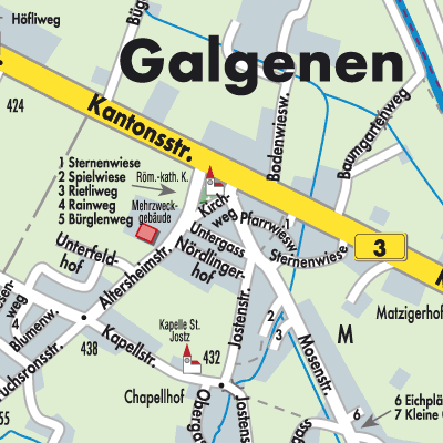 Stadtplan Galgenen