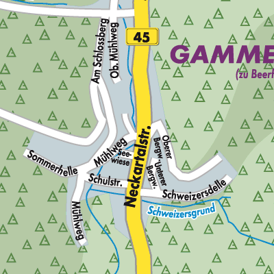 Stadtplan Gammelsbach