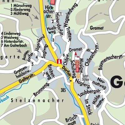 Stadtplan Gansingen