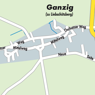 Stadtplan Ganzig