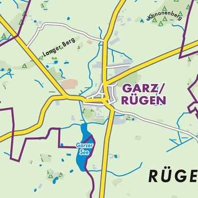 Übersichtsplan Garz/Rügen