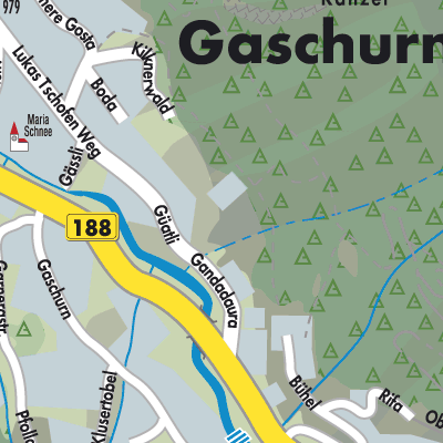 Stadtplan Gaschurn
