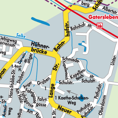 Stadtplan Gatersleben