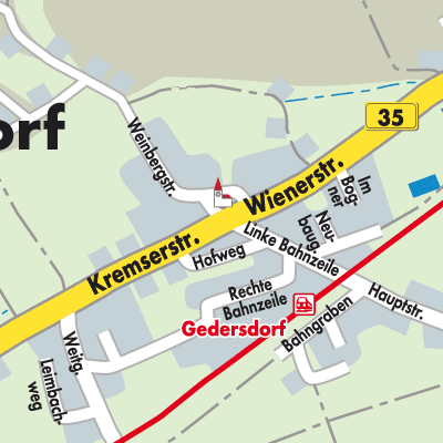 Stadtplan Gedersdorf
