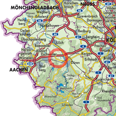 Landkarte Geich-Obergeich