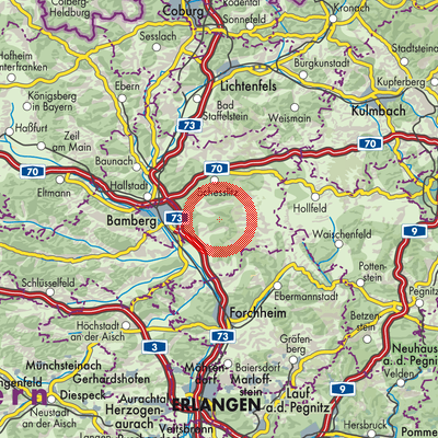 Landkarte Geisberger Forst