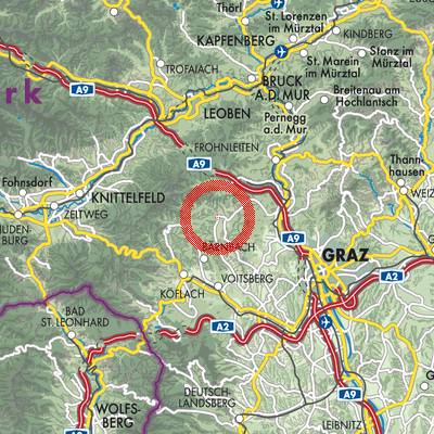 Landkarte Geistthal-Södingberg