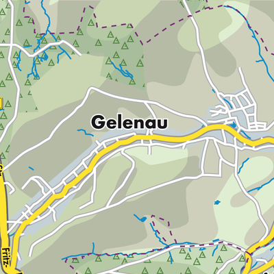 Übersichtsplan Gelenau/Erzgebirge