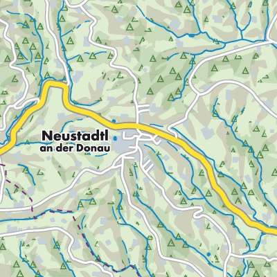 Übersichtsplan Neustadtl an der Donau
