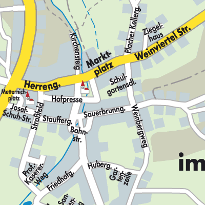 Stadtplan Straß im Straßertale