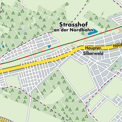 Gemeinde Strasshof an der Nordbahn Stadtpläne und Landkarten